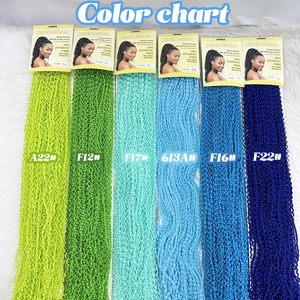 Vivian Colorful 24inch Zizi Box Braid 100gram Micro Knot Zizi Braids Senegalese Twist Hair Extension pour la vente en gros - Product Image 6
