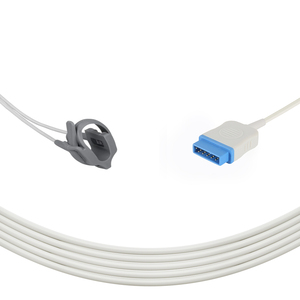兼容 GE Solar 8000M 系列 Dash 5000 新生儿软硅胶血氧饱和度（SpO2）探头，臭氧消毒，3.0m，成人用，II 级医疗产品 - Product Image 1