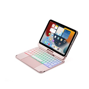 Taşınabilir RGB arkadan aydınlatmalı tuşlar akıllı Touchpad sihirli kablosuz klavye iPad kılıfı Mini 6 2022 - Product Image 5