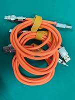 Nuevo Cable USB Tipo-C de PVC Giratorio de 180 Grados, Carga Súper Rápida de 120W 6A, Portátil y Popular en 2023, para Teléfono Móvil, Cámara y Computadora