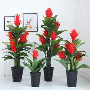Grande fleur de simulation avancée verte d'intérieur tête porte-bonheur <span class=keywords><strong>fausse</strong></span> plante décorative fleurs <span class=keywords><strong>tombantes</strong></span> <span class=keywords><strong>plantes</strong></span> artificielles verdure - Product Image 2