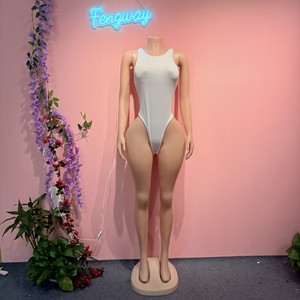 <span class=keywords><strong>Body</strong></span> <span class=keywords><strong>sexy</strong></span> da <span class=keywords><strong>donna</strong></span> con scollo rotondo e senza maniche in tinta unita - Product Image 2