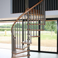 Escalier en colimaçon compact pour petits espaces, ouverture étroite, échelle de grenier, diamètre personnalisé