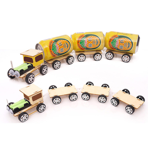 Kit de construction de machine à vapeur 3D en bois naturel durable, activité ferroviaire, apprentissage Montessori, article éducatif robuste pour loisirs créatifs - Product Image 3