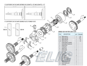 Pièces d'excavatrice ELIC, pompe principale E320C 320D SBS120 59245, piston hydraulique pour remplacement - Product Image 5