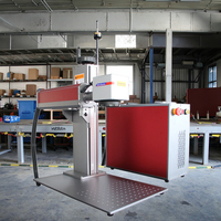 Mesin Pengukir Laser Fiber MOPA Portabel 20w 30w 50w Laris Manis dengan Dukungan DXF untuk Penandaan Logam Nomor VIN Chassis