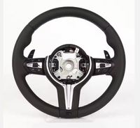 Volant sport en cuir noir de haute qualité pour BMW F10 F30 F31 F32 F20 E92 E60 X6 E71 X5 E70 M3 M4 M5 Accessoires