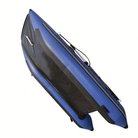 Bateau gonflable sportif de 11,8 pieds, catamaran, mini yacht à moteur, pliable, en PVC Hypalon, épaisseur 1,2 mm, utilisation en lac