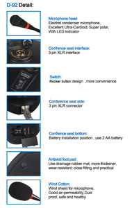 Gooseneck Conference <strong>Microphone</strong> <strong>Condenser</strong> for Laptop <strong>Microphone</strong> - Product Image 3