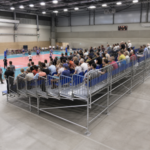 Modular Metal Sports Grandstand With Chairs Outdoor Bleachers For Stadium Use Durable Seating - Product Image 2