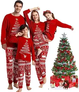 Wholesale Price Matching Christmas Pajamas For Family Elf Pajamas Christmas Sets Xmas Holiday Family Sleepwear Outfits Women Men