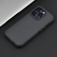 Coque de téléphone en caoutchouc translucide mat antichoc pour iPhone 14 15 16 17 Pro Max, nouvelle coque de protection au toucher doux, vente chaude