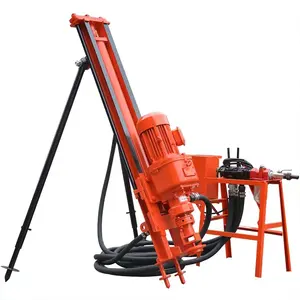 Kaishan-máquina de perforación de 4kw, equipo de perforación con motor de agujero profundo, pendiente lateral, chorro, lechada seca y húmeda, DTH