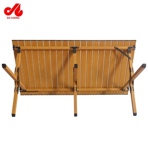 Outdoor Gevouwen Draagbare En Gemakkelijk Te Dragen Meubels Massief Hout Camping Barbecue Ei Roll Tafel - Product Image 3