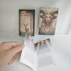 Baraja de Oráculos Goddess Whispers, <span class=keywords><strong>Cartas</strong></span> de <span class=keywords><strong>Tarot</strong></span> de Lujo Impresas Personalizadas con Guía y Caja Premium - Product Image 2