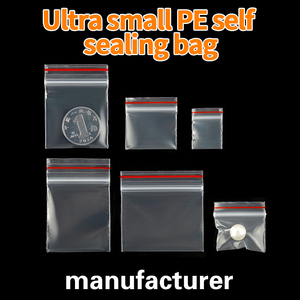 Custom Printed logo Mini <strong>Small</strong> Ziplock Bag Plastic Packaging Slider <strong>Zip</strong> Lock Packaging Bag for Jewelry <strong>Zip</strong> Lock Bag - Product Image 3