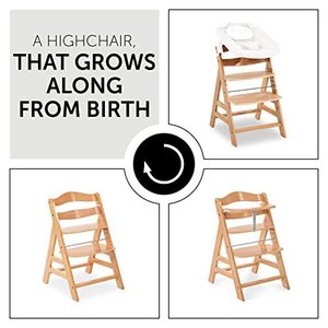 Trona de madera para bebé, altura ajustable, multifuncional, para uso doméstico de 0 a 12 meses - Product Image 4