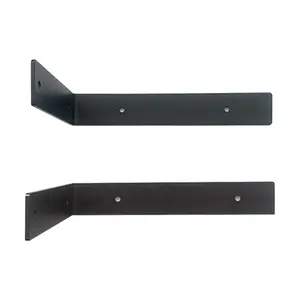Custom Wall Mounted Table Shelf Brackets 8 Inch To 16 Inch White Metal Shelf Folding Bracket