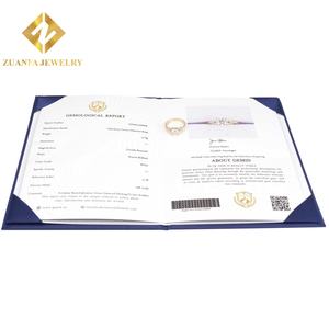 Anillos de Compromiso de Oro Sólido de 14K con Diamantes Cultivados en Laboratorio con Corte Brillante de 1 Quilate y Certificado IGI para Mujer - Product Image 6