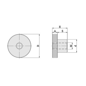 Mwre Knurled Knob 304 Stainless Steel P-1004S Anti Slip Industrial Handle For Lathe Machine - Product Image 1