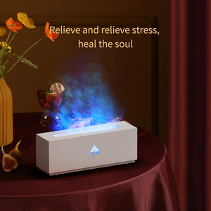 अरोमाथेरेपी डिफ्यूज़र आवश्यक तेल धूम्रपान रहित अरोमाथेरेपी मशीन मोमबत्ती 7-रंग प्रकाश परिवर्तन लौ सुगंध डिफ्यूज़र - Product Image 3
