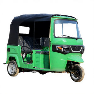 Tuk-tuk Rickshaw Veicolo di Trasporto Modello Bajaj Triciclo Elettrico Motociclo a Carrozzeria Aperta per Passeggeri TVS - Product Image 2