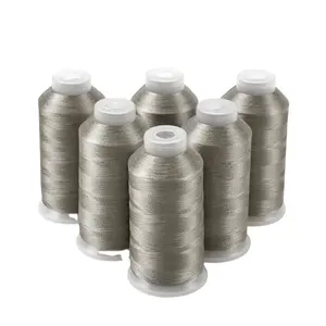 Conductive Anti-static embroidery bobbin silver coated conductive thread