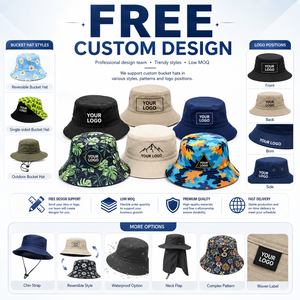 Custom Logo Bucket <b>Hats</b> High Quality Waterproof for Men Women Kids <b>Summer</b> Outdoor Sports Fishing and Sun Beach Casual - Product Image 3