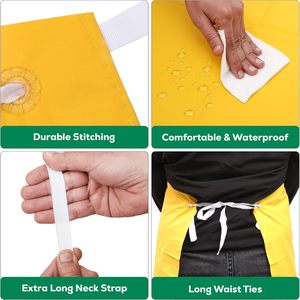 Tablier imperméable en PVC pour la vaisselle, le toilettage des animaux, la cuisine et la <span class=keywords><strong>boucherie</strong></span> - Usage intensif, unisexe, pour adultes - Product Image 4