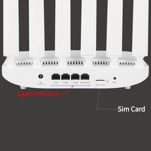Versión UE Openwrt 4G/ 5G LTE CPE Sim Router inalámbrico AX3000 <span class=keywords><strong>WIFI</strong></span> 6 Router con ranura para tarjeta SIM con 6 antenas de alta ganancia - Product Image 4