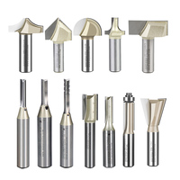 Tideway Arden 1/2 1/4 6mm 8mm Shank Carbide CNC Wood Router Engraving Bits Tools Round Bottom Woodworking Cnc Bits untuk Pemotongan Kayu.