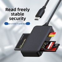 Nuevo multifuncional USB 3,0 tipo C 4 en 1 SD TF CF MS adaptador de tarjeta Flash compacta para PC portátil lector de tarjetas inteligentes de memoria de 5Gbps