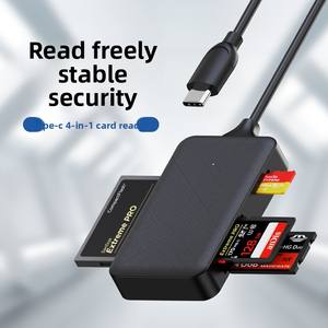 Nouveau multifonctionnel USB 3.0 Type C 4 en 1 <span class=keywords><strong>SD</strong></span> TF CF MS <span class=keywords><strong>adaptateur</strong></span> de <span class=keywords><strong>carte</strong></span> <span class=keywords><strong>Flash</strong></span> <span class=keywords><strong>Compact</strong></span> pour ordinateur portable 5Gbps mémoire lecteur de <span class=keywords><strong>carte</strong></span> à puce - Product Image 3