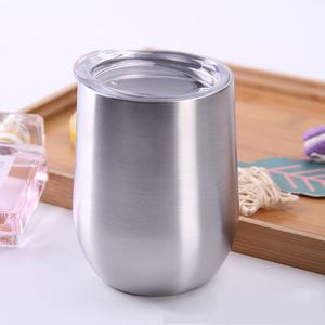 Tasse à café ou à vin en acier inoxydable à double paroi 2022 avec couvercle - Product Image 1