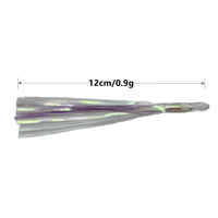 Leurres plombés arc-en-ciel Flash Mylar Ballyhoo Duster vente en gros de matériel de pêche Sabiki appâts de natation