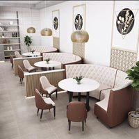 Mobilier Moderne de Restaurant : Tables et Chaises de Café, Restauration Rapide, Bar et Pub avec Piètement Métallique