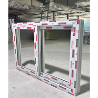 Ventana Corredera de PVC con Rotura de Puente Térmico Anticondensación Moderna para Baño, Pasillo o División, Doble Acristalamiento Hermético EN 14351-1