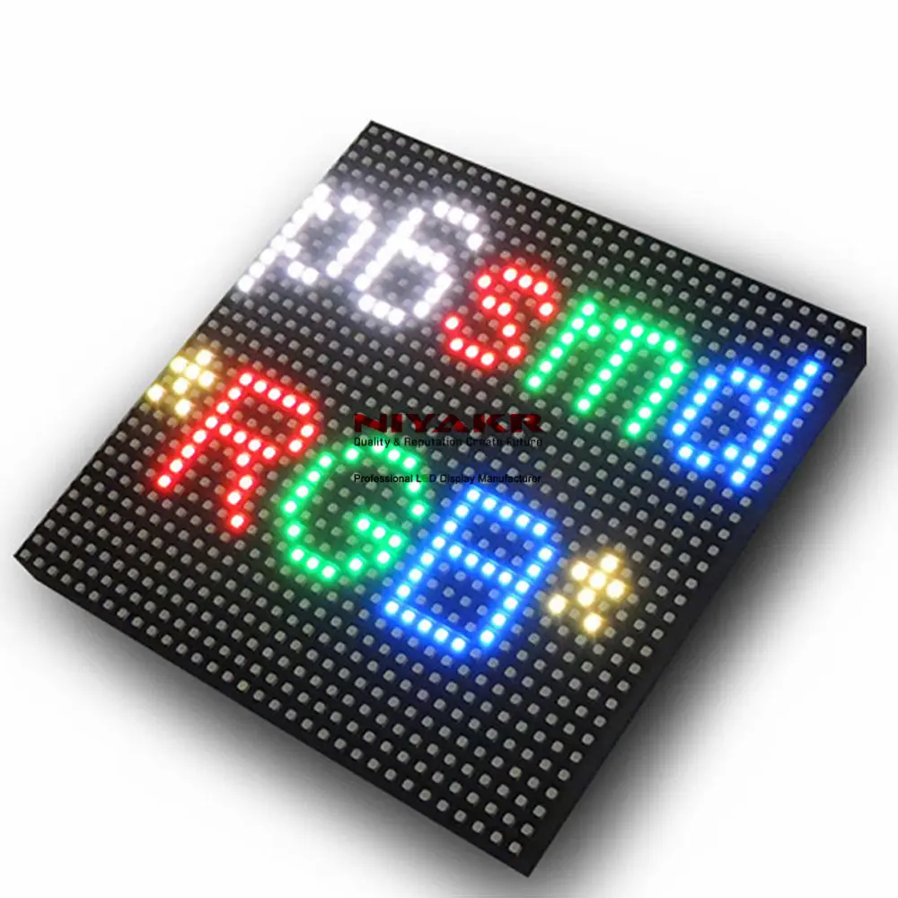 6mm Smd 32x32 Dot Matrix Full Color RGB Panel Module Video Wall P6 Outdoor Led Advertising Display Screen