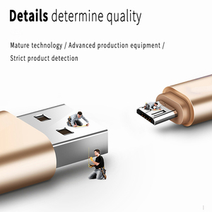 Cable <span class=keywords><strong>Micro</strong></span> <span class=keywords><strong>USB</strong></span> de carga rápida, Cable trenzado de nailon OD5.0, 2.4A, 1m, 2m, 3m - Product Image 4
