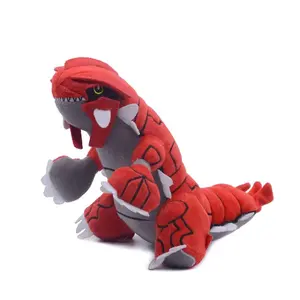 Collection Edition mode jouets en peluche Groudon peluche Godzilla rouge dinosaure monstre poupées jolis enfants cadeau bébé accompagner