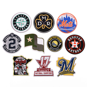 Presse à chaud New York patchs sport <span class=keywords><strong>MLB</strong></span> équipe logo brodé tissé Baseball Patch Applique pour maillot - Product Image 5