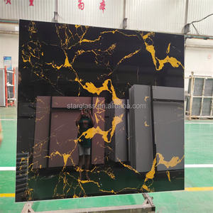 Arte decorativa cattedrale di vetro trasparente blu acqua vetrata parete arte arte rosso scuro vetrata trasparente - Product Image 1