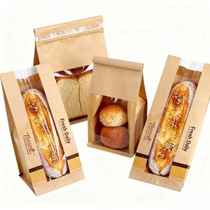 Boîte à gâteaux en papier kraft de qualité alimentaire, personnalisable, <span class=keywords><strong>anti</strong></span>-écrasement, avec fenêtre transparente en PET, pour boulangeries, chaînes de pâtisserie, pâtisserie <span class=keywords><strong>maison</strong></span>, forme pyramidale - Product Image 3