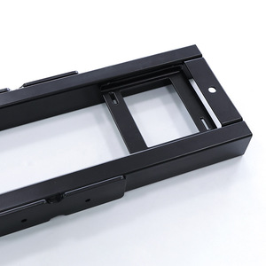 Cadre de meubles en tôle d'acier découpée au laser, pliage industriel, design durable, usage domestique et professionnel, tube carré noir - Product Image 4