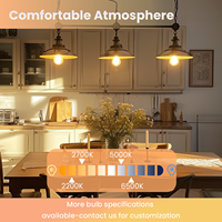 Ampoule à filament LED G25 G80 8W 1100LM Dimmable CRI80 AC120V AC220 240V Lampe globe vintage pour la décoration de la maison, du café et de l'hôtel
