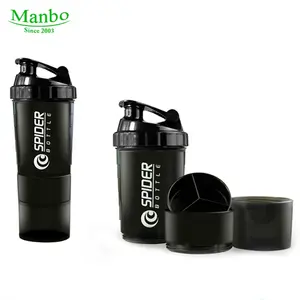 넓은 입 주문 단백질 셰이커 500ml 단백질 셰이커 체육관 BPA 자유로운