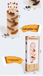 Nuevo Juguete de Madera con Rampa Deslizante de Dibujos Animados 2025, Juguete de Coche para Niños, Interacción Temprana, Juguete de Carreras con Ranura para <span class=keywords><strong>Tren</strong></span> - Product Image 2