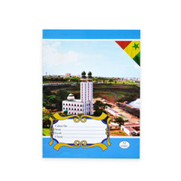 Cahier d'exercice de ligne française de Style imprimé pour cahier personnalisé d'étudiant d'école pour le Sénégal