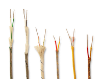 OEM et ODM pris en charge HH-K-24-SLE personnalisable câble de compensation de thermocouple de type K câble d'extension isolé en fibre de verre