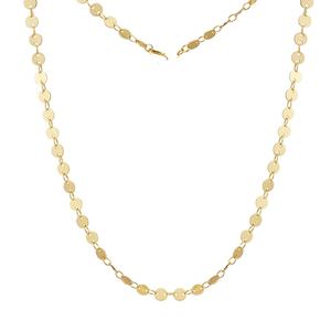 قلادة رنين SC80 4 قرصية مصقولة من الذهب الأصفر بحجم قابل للتعديل من الفضة الإسترليني قلادة ضيقة مجوهرات للنساء - Product Image 1